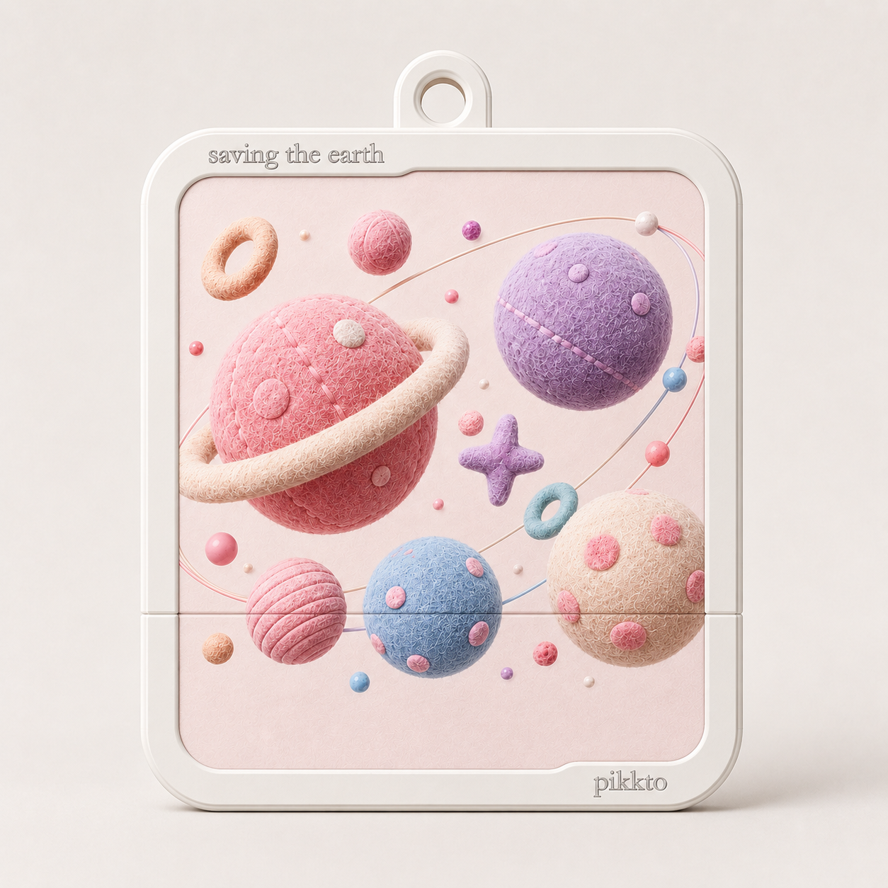 Pink Planet Charm